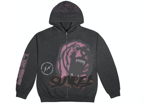 TRAVIS SCOTT CACTUS JACK FOR FRAGMENT ZIP UP BLACK