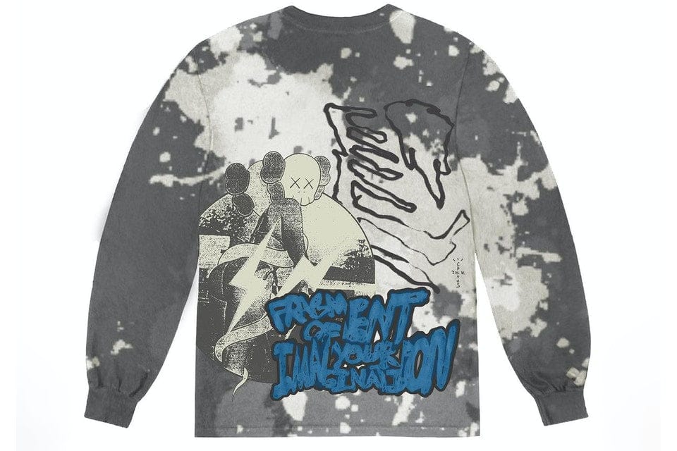 TRAVIS SCOTT CACTUS JACK + KAWS FOR FRAGMENT LONG SLEEVE TEE GREY