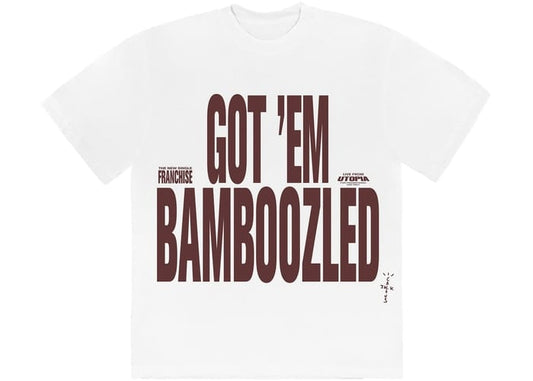 TRAVIS SCOTT BAMBOOZLED TEE WHITE