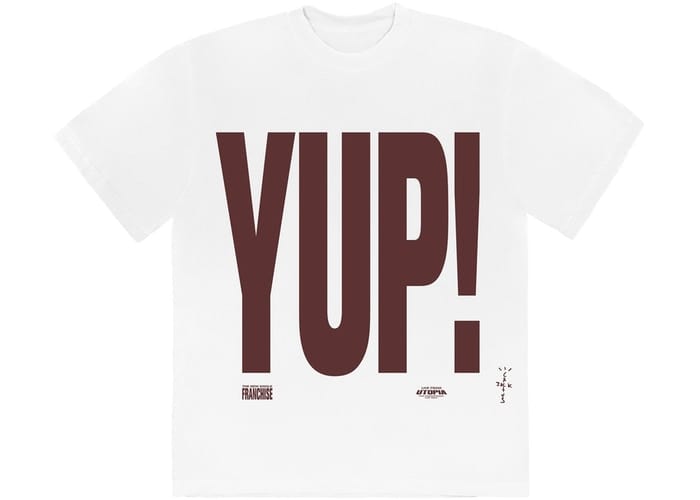 TRAVIS SCOTT YUP TEE WHITE