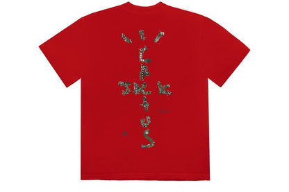TRAVIS SCOTT MOTHERBOARD LOGO IV T-SHIRT RED