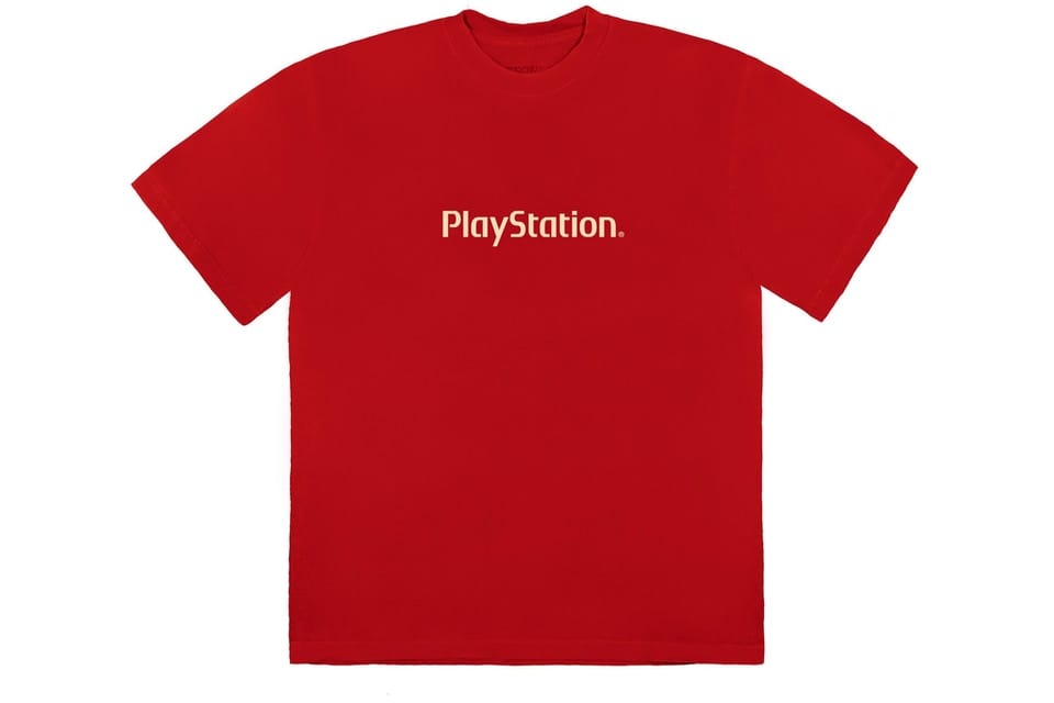 TRAVIS SCOTT MOTHERBOARD LOGO IV T-SHIRT RED
