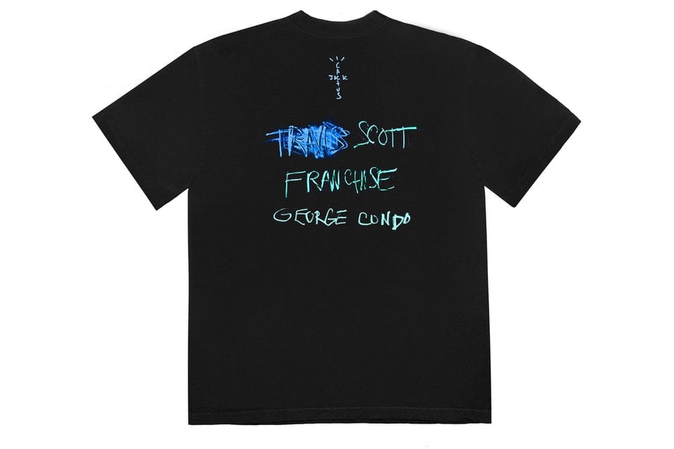 TRAVIS SCOTT PORTRAIT OF TRAVIS TITLE T-SHIRT BLACK