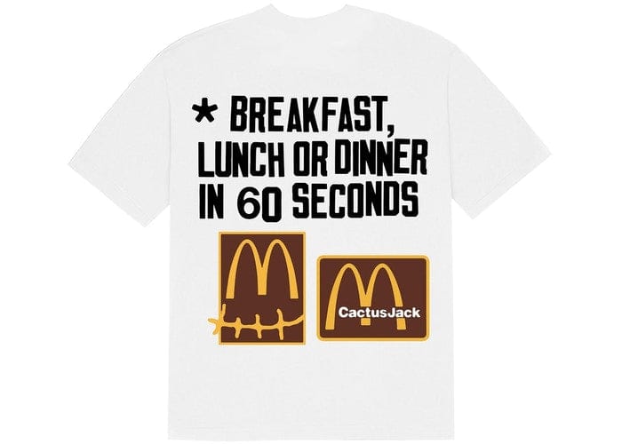 TRAVIS SCOTT X CPFM X MCDONALD'S 60 SECONDS T-SHIRT WHITE