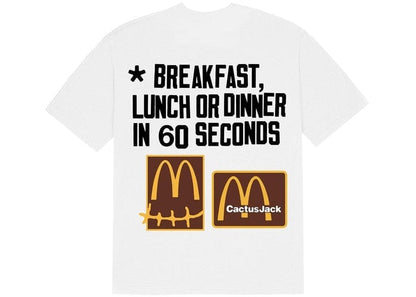 TRAVIS SCOTT X CPFM X MCDONALD'S 60 SECONDS T-SHIRT WHITE