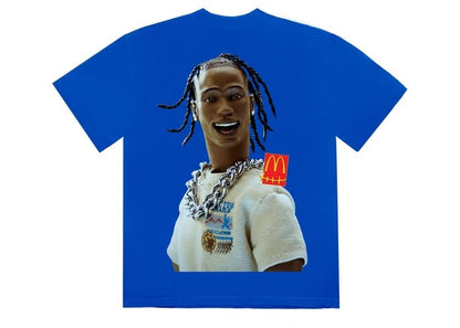 TRAVIS SCOTT X MCDONALD'S ACTION FIGURE SERIES III T-SHIRT BLUE