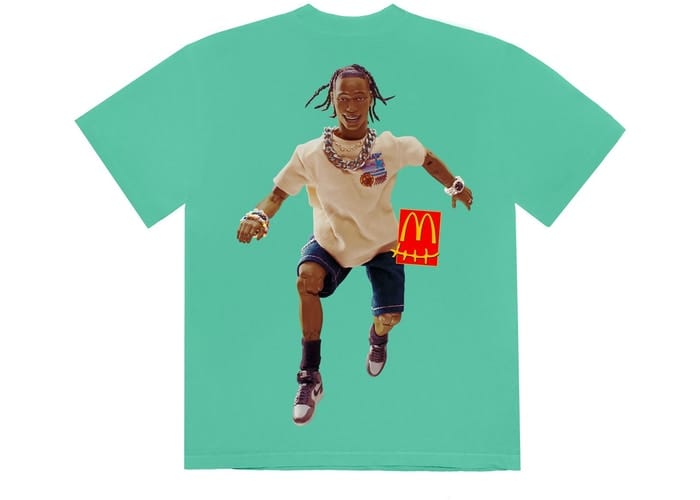 TRAVIS SCOTT X MCDONALD'S ACTION FIGURE SERIES IV T-SHIRT TEAL
