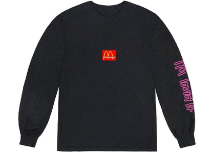 TRAVIS SCOTT X MCDONALD'S ACTION FIGURE SPACE LONG SLEEVE BLACK