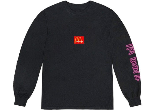 TRAVIS SCOTT X MCDONALD'S ACTION FIGURE SPACE LONG SLEEVE BLACK