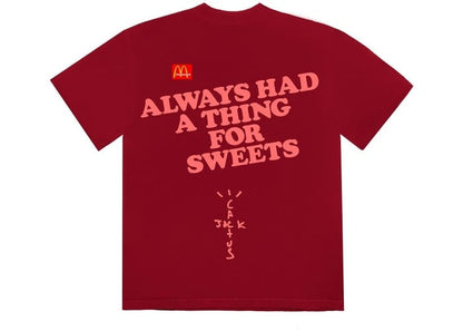 TRAVIS SCOTT X MCDONALD'S APPLE PIE T-SHIRT RED