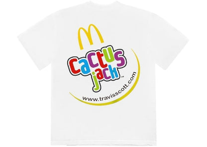 TRAVIS SCOTT X MCDONALD'S CJ SMILE T-SHIRT WHITE