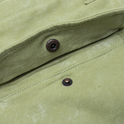 Twill Cargo Wide Leg Pant - Green