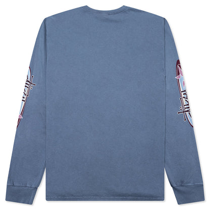 Two Star Pigment Dyed L/S Tee - Navy