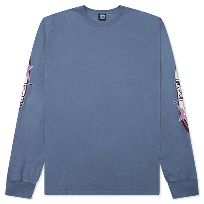 Two Star Pigment Dyed L/S Tee - Navy
