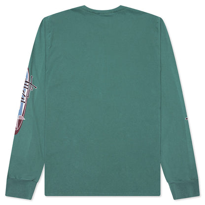 Two Star Pigment Dyed L/S Tee - Pine