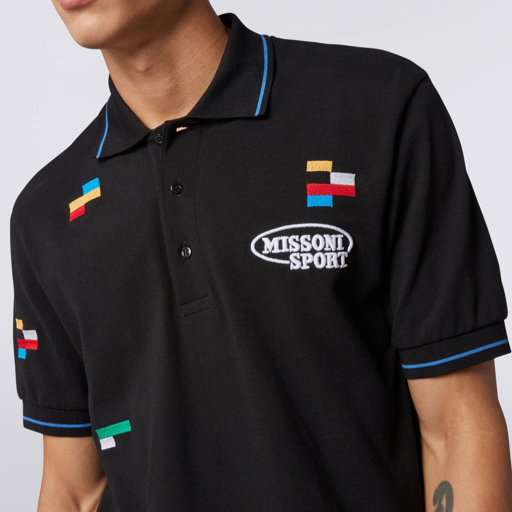 Missoni Sport Embroidered Polo Shirt