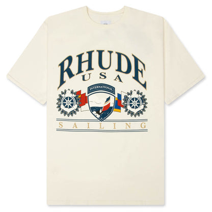 USA Sailing Icon Tee - Vintage White/Black
