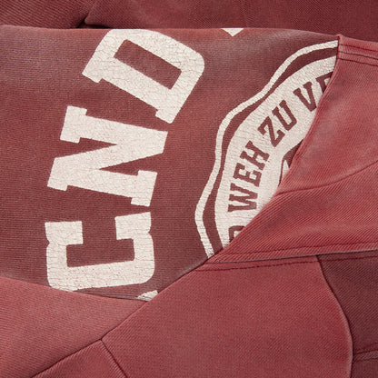 University Patchwork Crewneck - Red