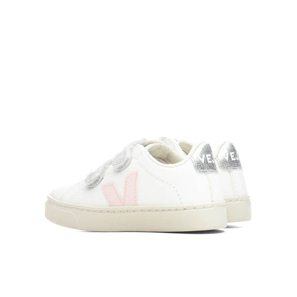 Kid's V-10 Esplar Velcro - Extra White/Petale/Silver