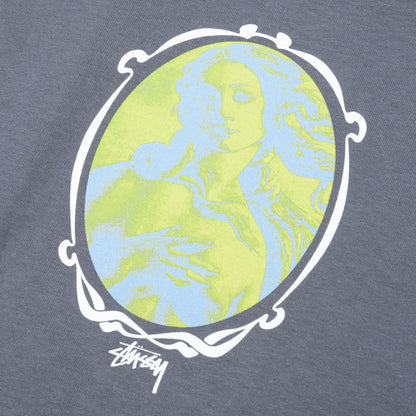 Venus Oval Pig. Dyed Tee - Indigo