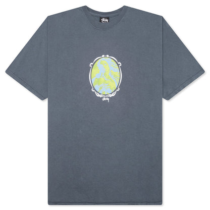 Venus Oval Pig. Dyed Tee - Indigo
