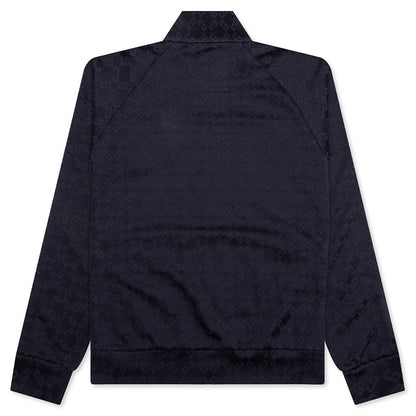 Vintage Full Zipped Tracksuit Sweatshirt - Dark Blue