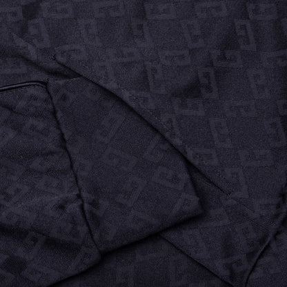 Vintage Full Zipped Tracksuit Sweatshirt - Dark Blue