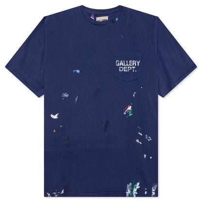 Vintage Logo Painted Tee - Navy