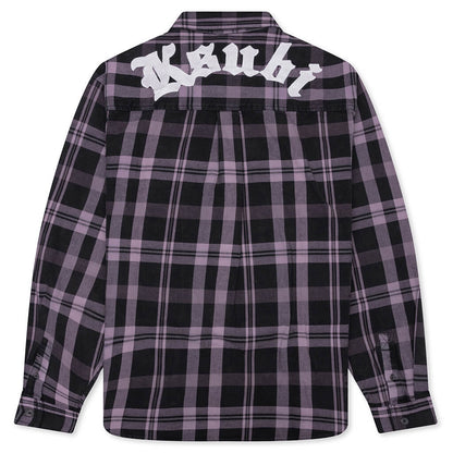 Vulture Flannel L/S Shirt - Plum