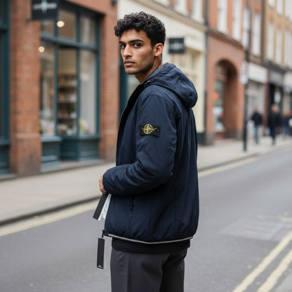 GIUBBINO DOUBLE FACE STONE ISLAND BLU
