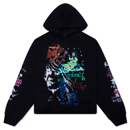 Winter 25 Test Print Hoodie - Black