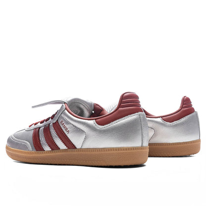 Women's Samba Long Tongue - Silver Metallic/Preloved Ruby/Gum