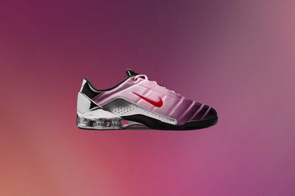 Women's T90 Shox Magia SP x Forget-me-nots - Shy Pink/University Red/Black