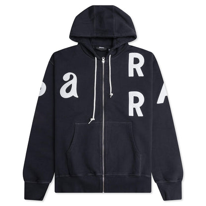 Word Salad Zip Hooded Sweatshirt - Dark Navy