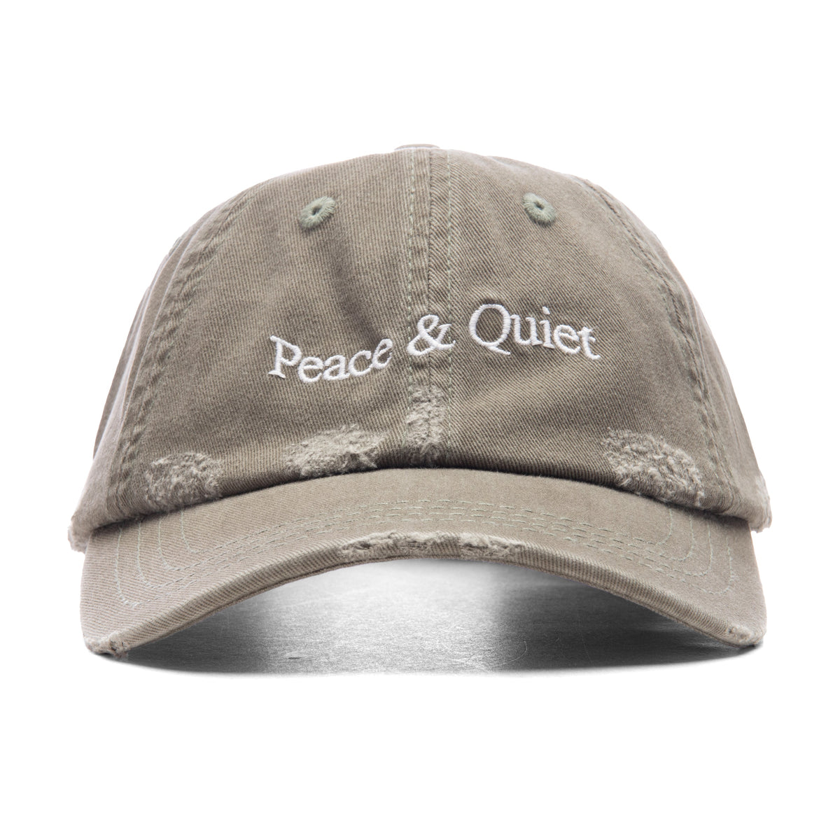Wordmark Distressed Dad Hat - Olive