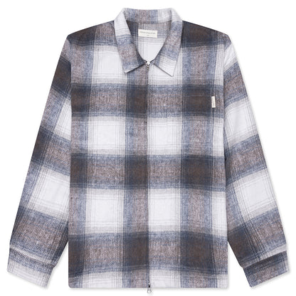 Wordmark Zip Shirt - Slate