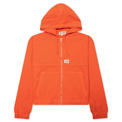 Work Jacket Cotton Mesh - Red Orange
