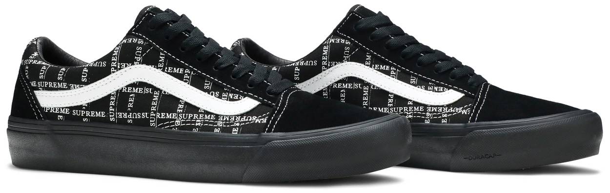 VANS X SUPREME OLD SKOOL PRO BLACK