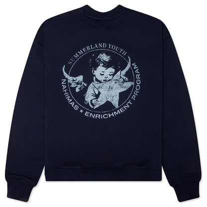 Youth Enrichment Crewneck - Worn Navy