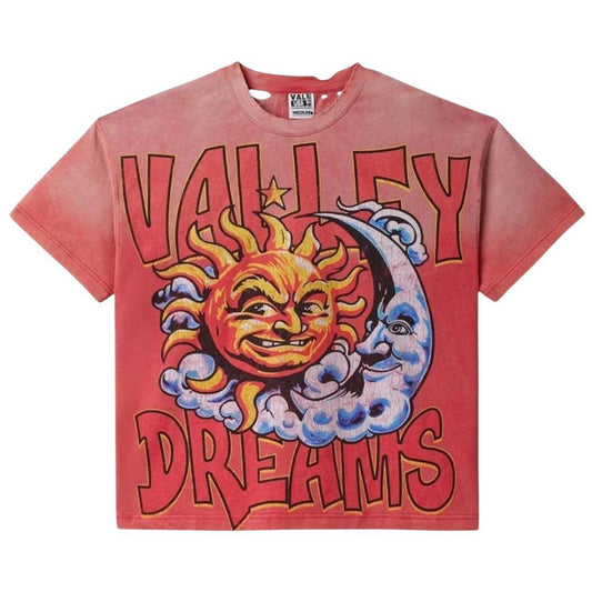 VALE FOREVER THRASHED SUN T-SHIRT RED