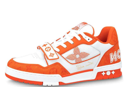 LOUIS VUITTON TRAINER MONOGRAM DENIM ORANGE