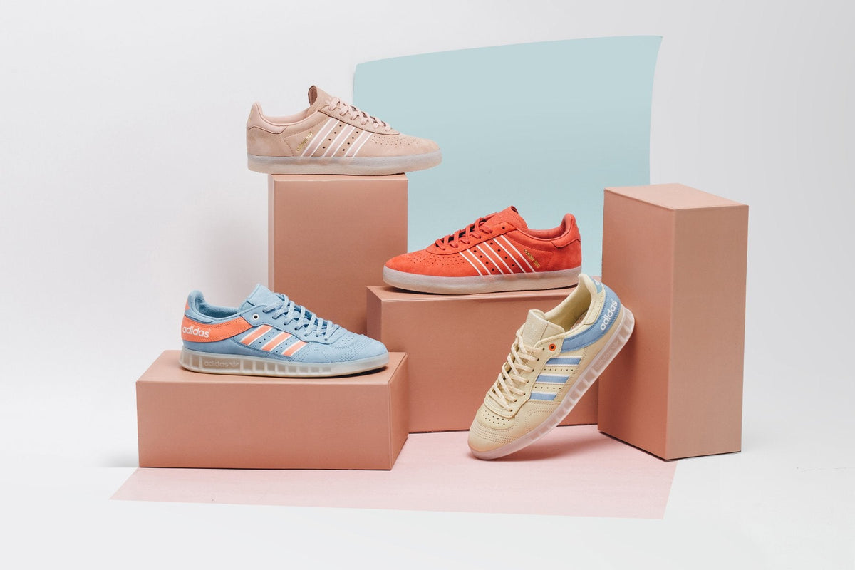 adidas Originals x Oyster Holdings Handball Top - Ash Blue/Coral/Core White