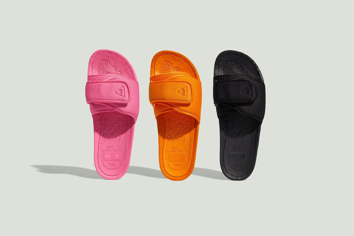 adidas Originals x Pharrell Williams Boost Slide - Bright Orange