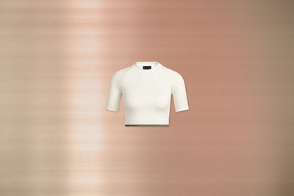 adidas Originals x Ivy Park Seamless Crop Top - Off White