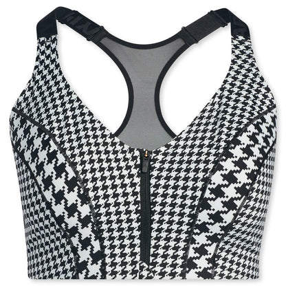 adidas Originals x Ivy Park Women's Plus Size AOP Zip Bra 2.0 - Clear Grey/Black