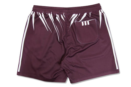 adidas Originals x Alexander Wang AW Shorts - Maroon/White