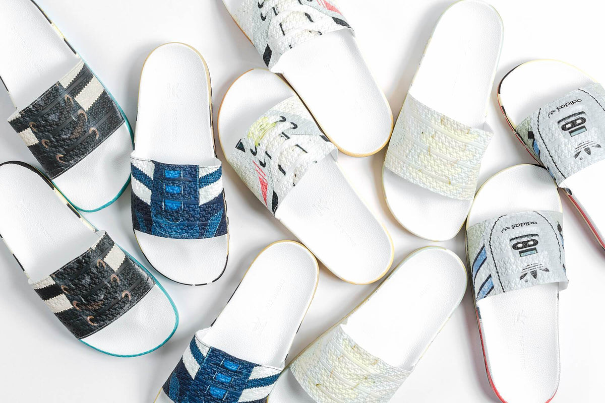 adidas Originals x Raf Simons Torsion Adilette - White