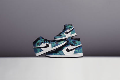 Air Jordan 1 High OG (TD) "Tie-Dye" - White/Black/Aurora Green