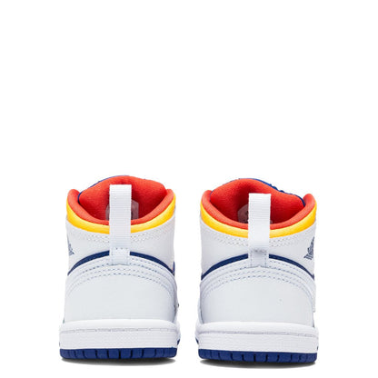 Air Jordan 1 Mid (TD) - White/Laser Orange