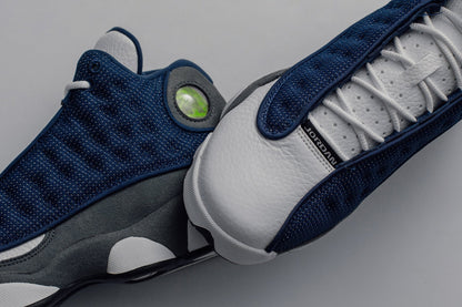 Air Jordan 13 Retro (GS) "Flint Grey" - Navy/University Blue